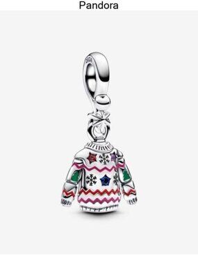 Authentic Christmas Sweater Dangle Pandora Charm